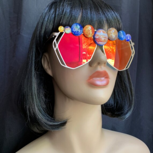 Crystal Clear Frame Festival Sunglasses