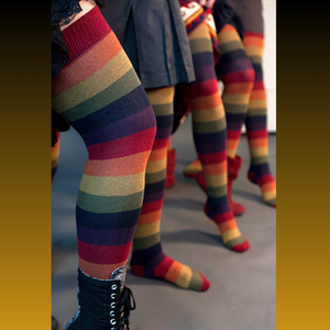 Women's Rainbow Pride Festival Thigh High Socks 